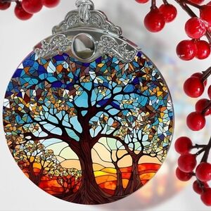 Tree Of Life‎ Glass Ornament